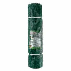 Сетка садовая пластиковая квадратная Зеленый луг "УДАЧНАЯ" 15x15мм, 1x20м, зеленая